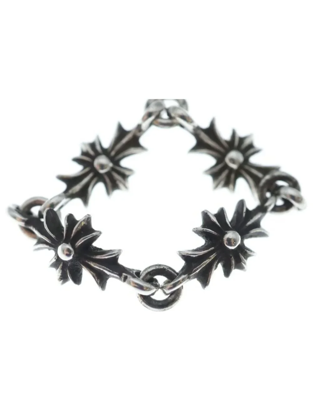 Chrome Hearts Tny CH Pls Tiny Ech Plus Ring Silver